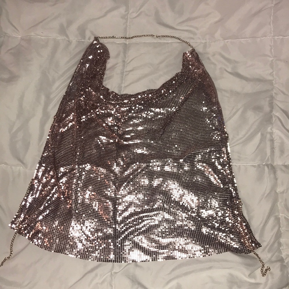 Rose gold top